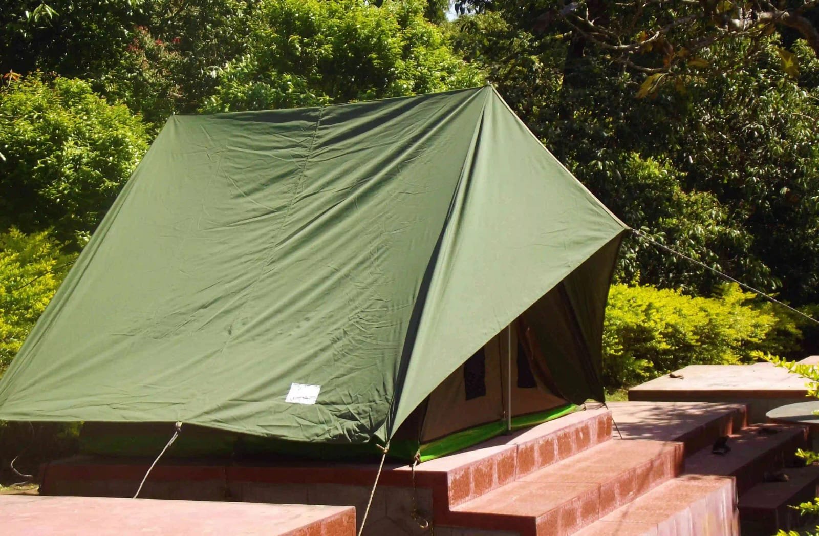 Jungle Camp tented accommodation at Vallakadavu