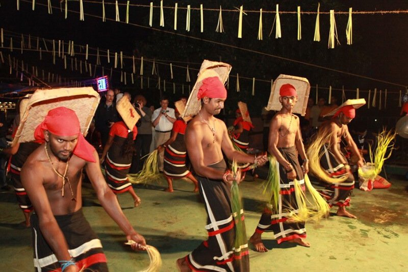 Tribal Dance performance by local community artists in Thekkady